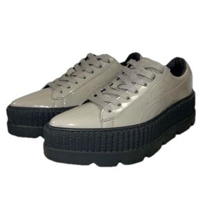 Puma Fenty by Rhianna dove-glacier grey pointy-toe platform creeper W5.5 us